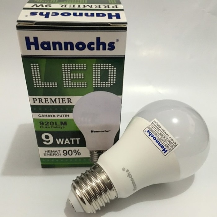 LAMPU LED HANNOCHS 9W Terang Bagus Berkualitas Cahaya Putih