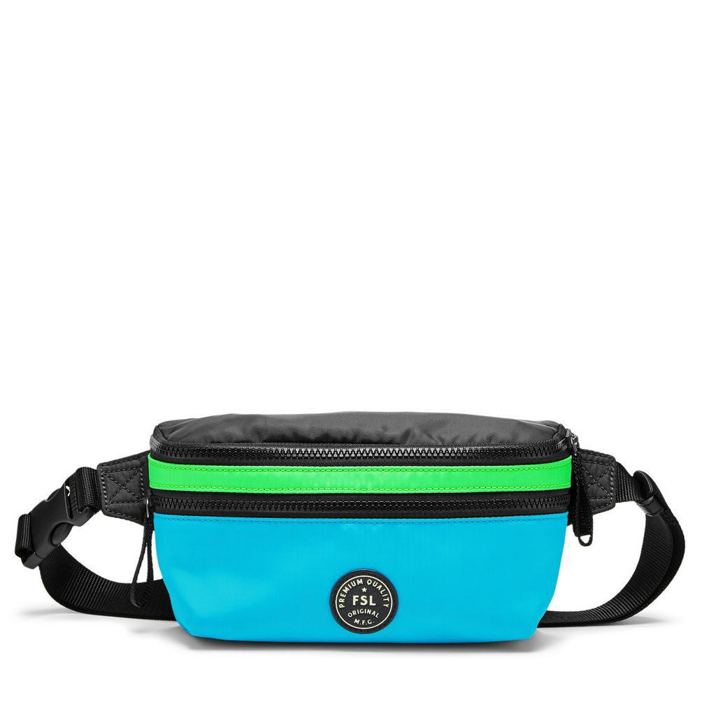 Fossil Buckner Waistpack Fabric Malibu Blue Tas Pinggang Pria MBG9481-965