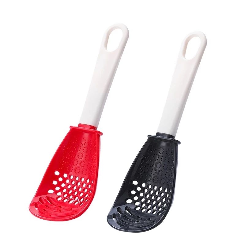Creative Multifunctional Grinding Cooking Spoon,Mashing and Draining Colander Grinding Ginger Kitchen Gadgets