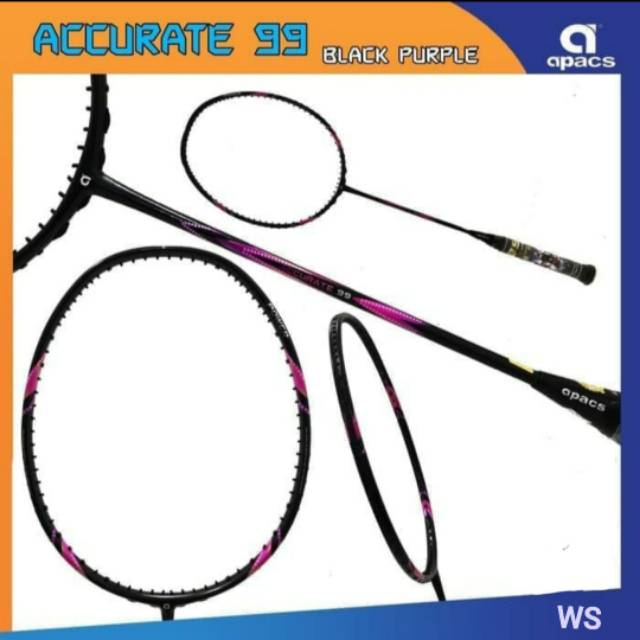 RAKET BADMINTON APACS ACCURATE 99 (DI JAMIN 100% ORIGINAL) MAX TENSION 35 LBS