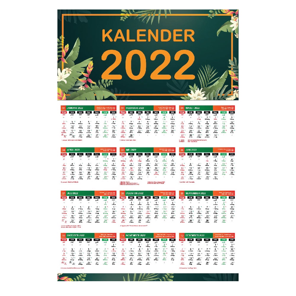 

KALENDER POSTER 2022 ( JAWA & HIJRIYAH ) - BISA CUSTOM