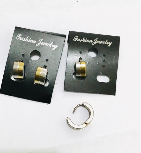 Anting titanium kombinasi warna / titanium /anting