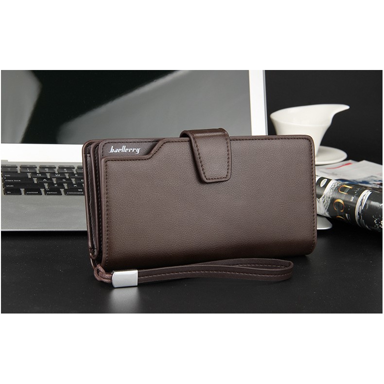 Baellerry Dompet Kulit Pria Wanita Import Model 22 Card Premium Leather High Quality
