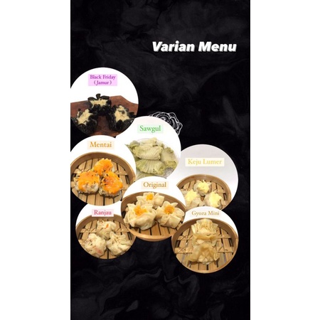 

Dimsum lezat dengan berbagai varian menu disertai aneka pilihan topping suas pertama