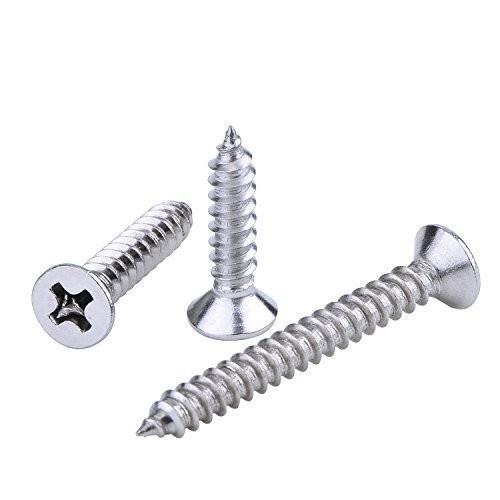 Skrup Self Tapping Screw Flat Head FH Ukuran 8 x 1 1/2 Inch Per 10 Pcs