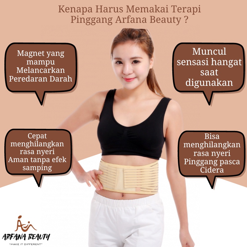 Alat Terapi Pinggang Pegal Pemanas Koyo Nyeri Otot Tourmaline Magnetik Syaraf kejepit Pemanas NEW BELT