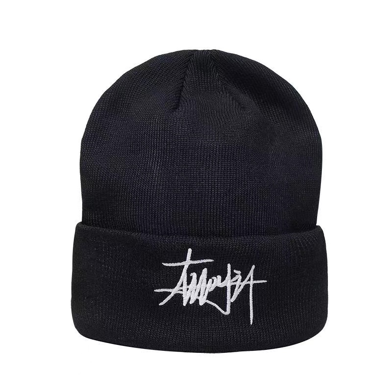 Topi Beanie Rajut Desain Stussy Gaya Kasual Untuk Pria Dan Wanita