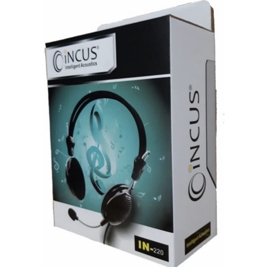 headset incus in-220 headset mic headphone
