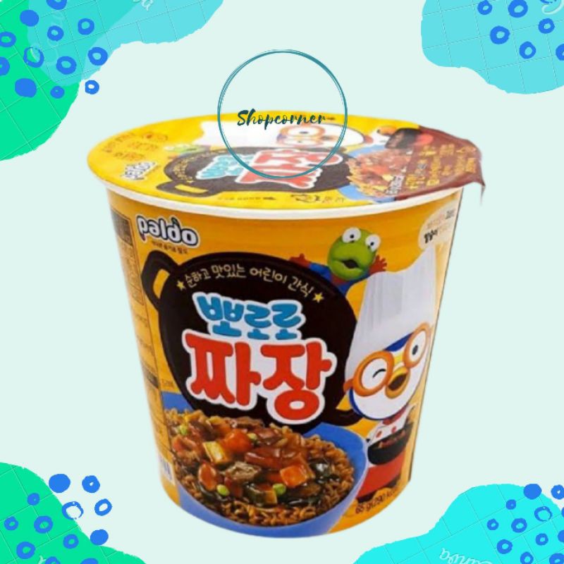 Paldo Pororo Jjajang Noodle Cup 65gr