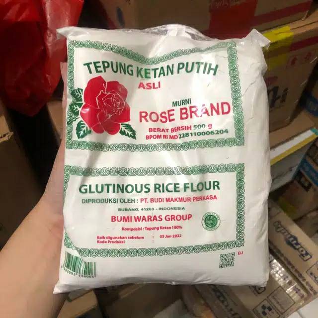

Tepung ketan Rose Brand 500gr