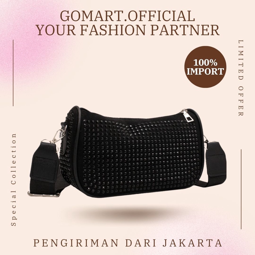 Tas Selempang Wanita Import - Tas Bahu Slempang Wanita Fashion Korea - Tas Pesta Wanita Model Terbaru Import Kekinian - SL77