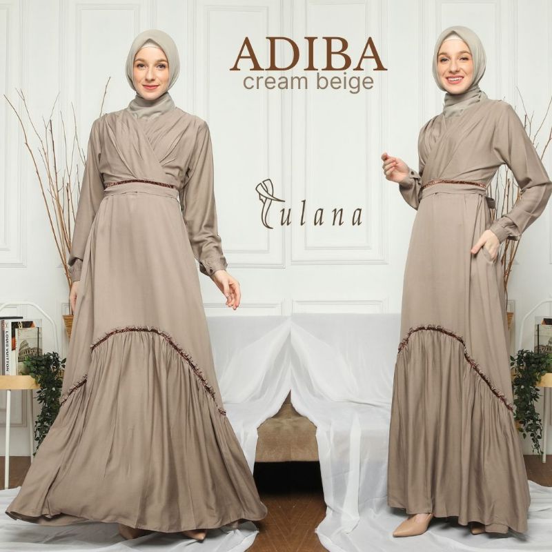 ADIBA  Rayon Dress by Lulana || Gamis Rayon Premium Twill