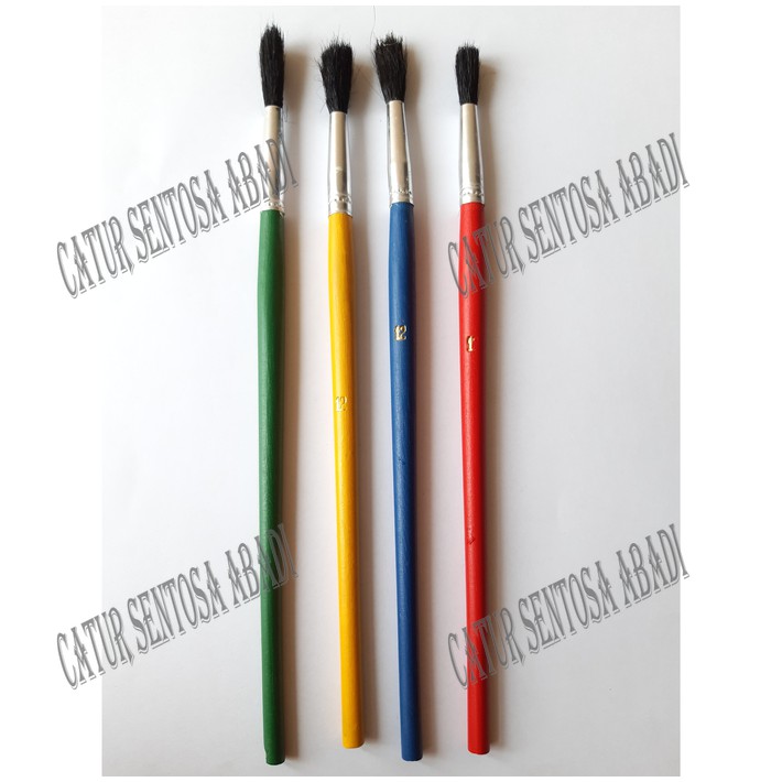 

Brush / Kuas Cat Air WARNA / Cat Minyak / Lukis GAMBAR Acrylic NO 12 CSA