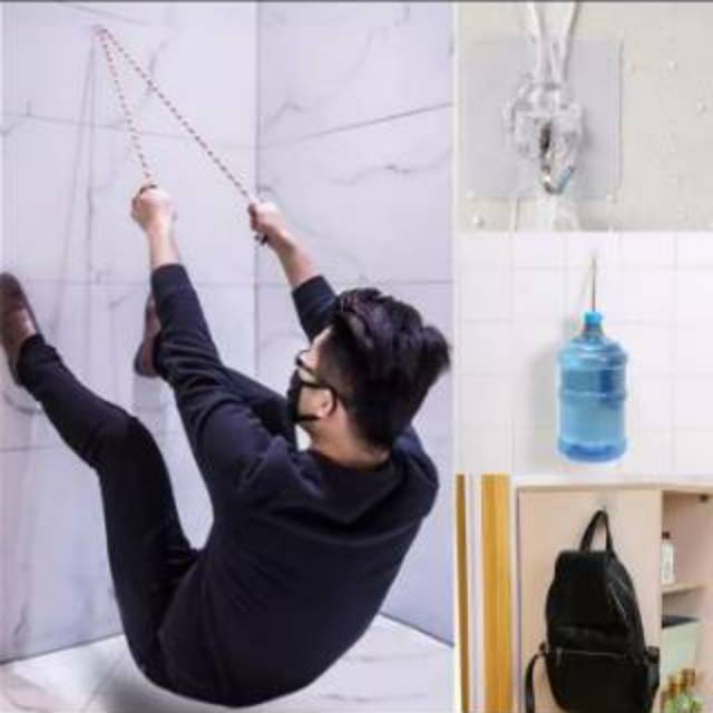 Super Strong up to 10kgs strong Hanger Hook Gantungan tempel gantungan Handuk Kamar Mandi  Kuat