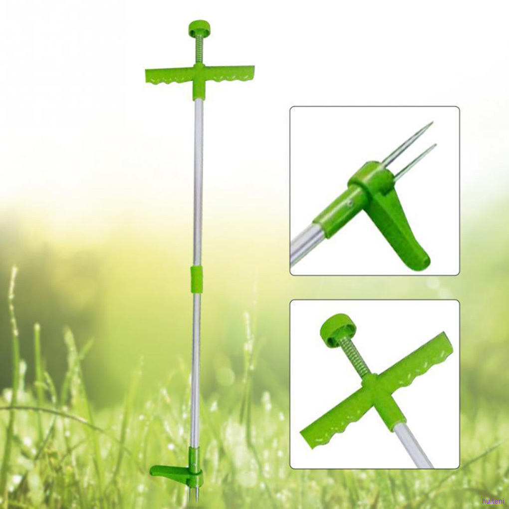 Standing Grass Root Remover Garden Lawn Grass Puller Plant Root Extractor Gardening Tool  huiteni