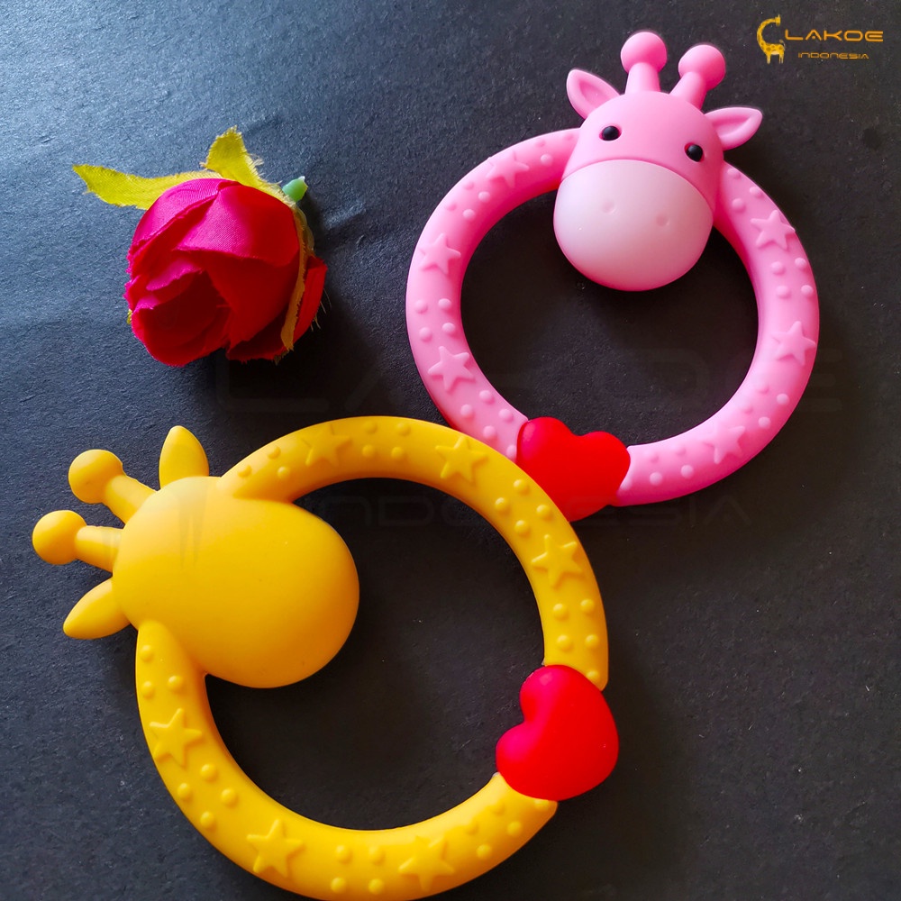 LAKOE Teether bayi /gigitan bayi model jerapah BPA Free