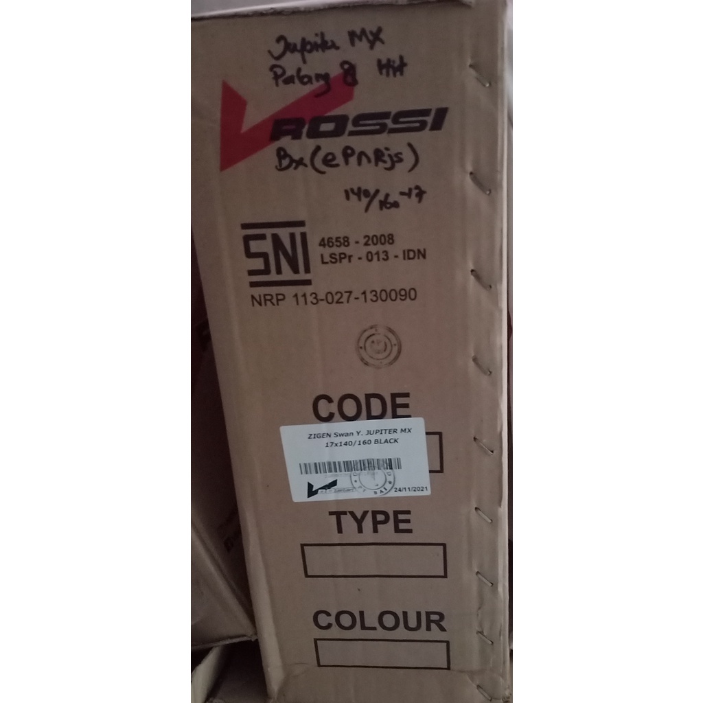 Ready Velg pelek vleg bintang palang 8 vrossi rossi Jupiter MX Lama depan dan belakang zigen 140-160