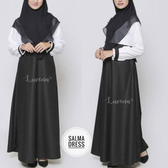 ➤ BAJU GAMIS SERAGAM HITAM PUTIH (S.M.L.XL ) SERAGAM DINAS PNS /GURU/PEMDA ✚