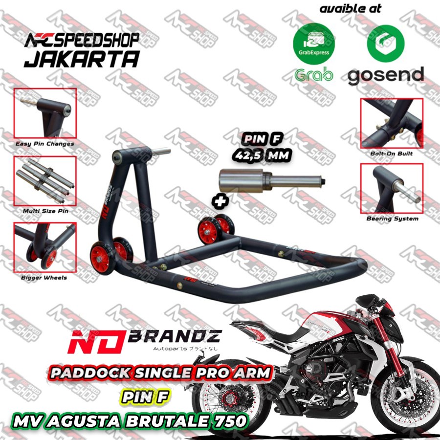 Standart Paddock Belakang Single ARM NO BRANDZ MV AGUSTA BRUTALE 750