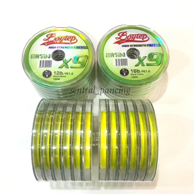 Senar PE Boytep X9 PE 1.2 PE 1.6