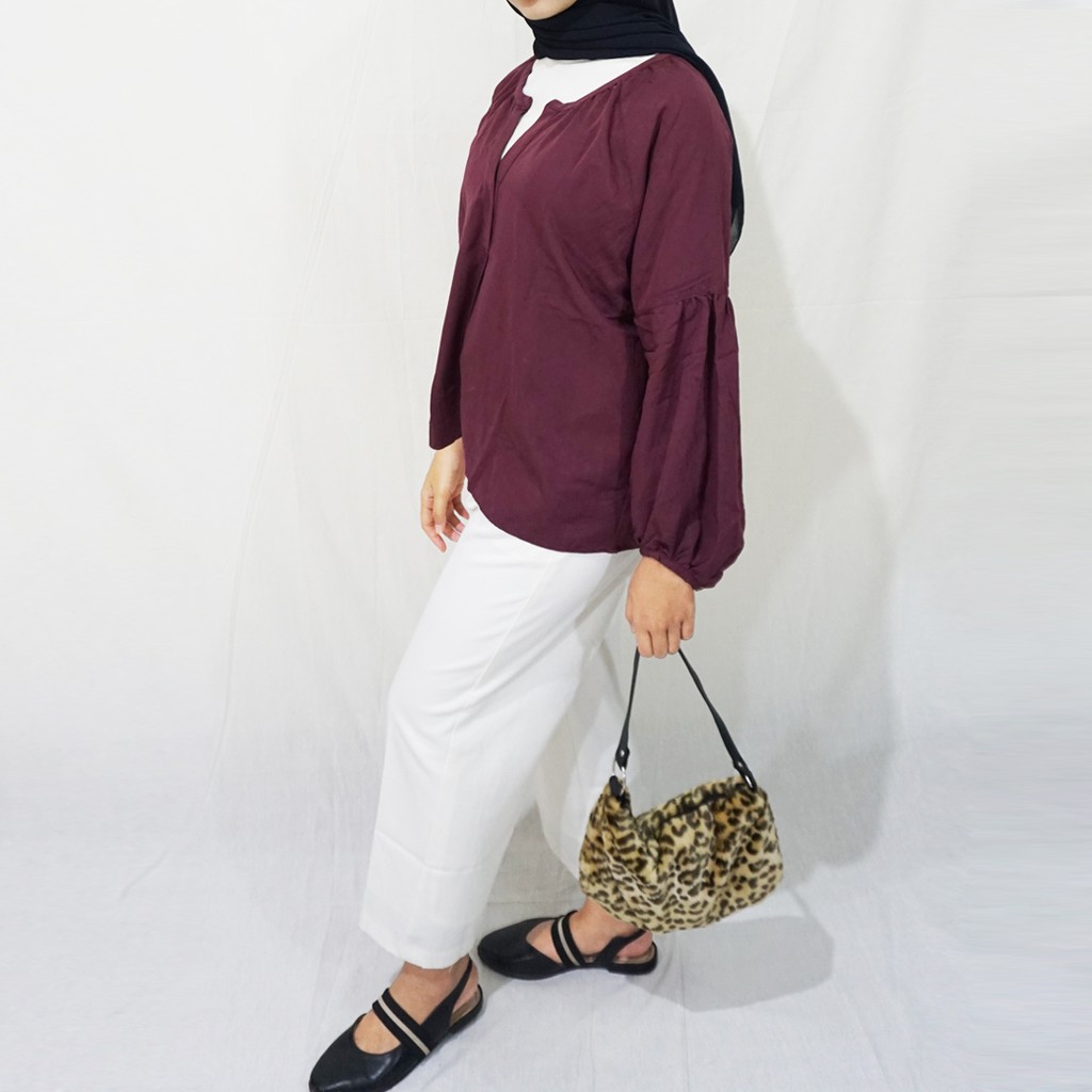 BLOUSE MERAH MAROON