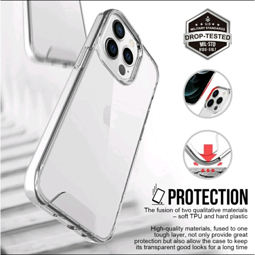 CASE TPU IPHONE 13 PRO 6,1 + PELINDUNG KAMERA - TPU CASE IPHONE 13 PRO - BD