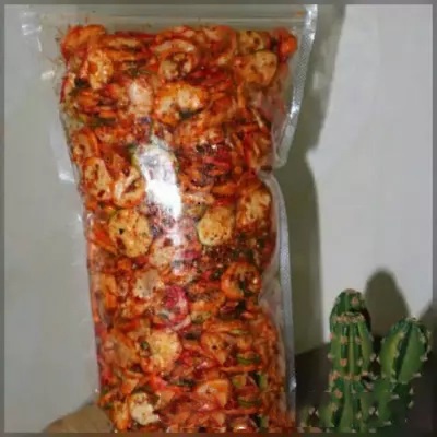 

Kerupuk seblak kering 500 gram extra pedas /seblak kering kencur pedas