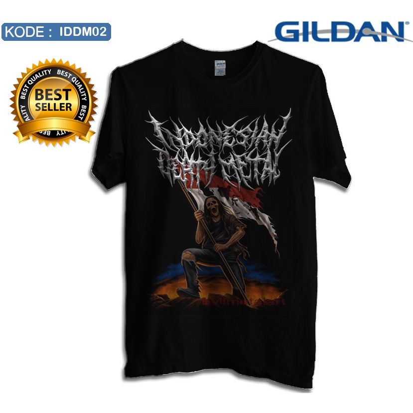 Kaos indonesia death metal original gildan iddm02