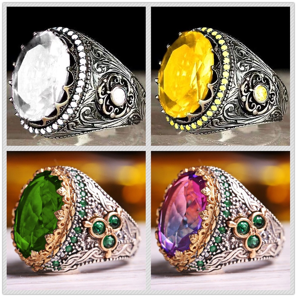 Cincin Bahan Stainless Gaya Vintage Untuk Pria Dan Wanita