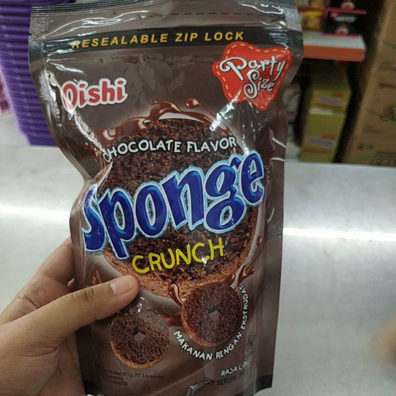 

OISHI SPONGE STRW DAN COKLAT