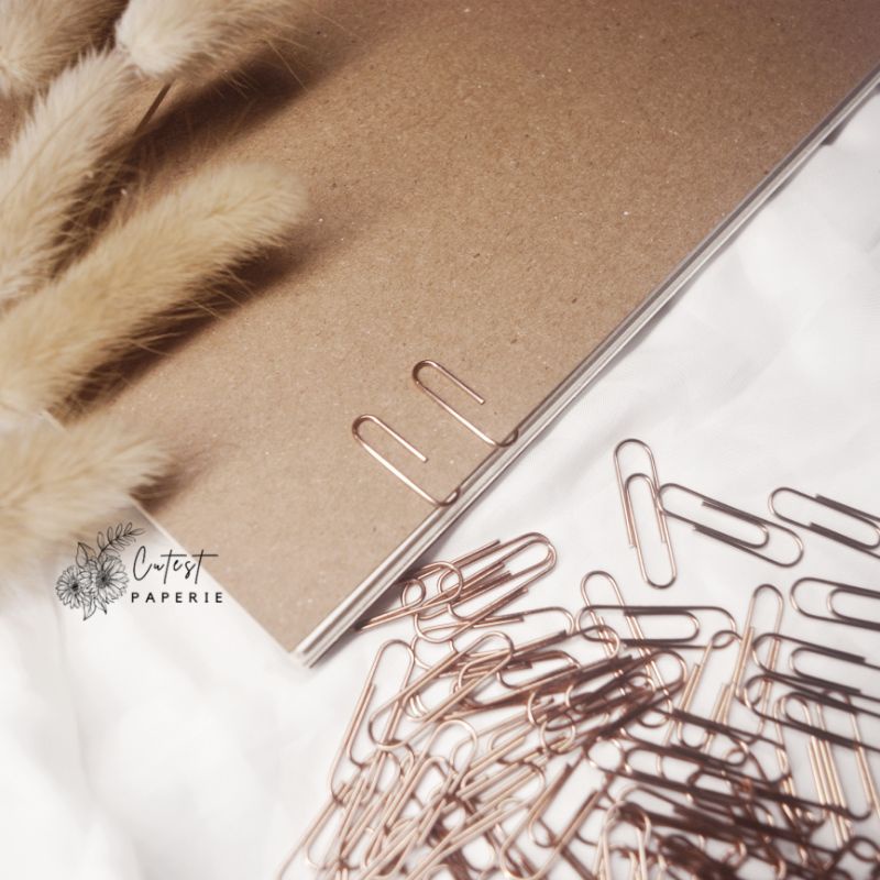 

[25 pcs] PAPER CLIP / PENJEPIT KERTAS ROSE GOLD