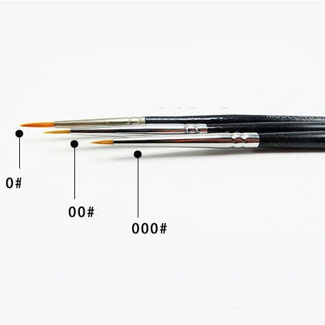 

modelling brush / kuas ukuran 0 00 000