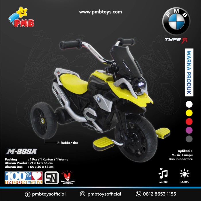 SEPEDA RODA TIGA MODEL MOTOR PMB M888A