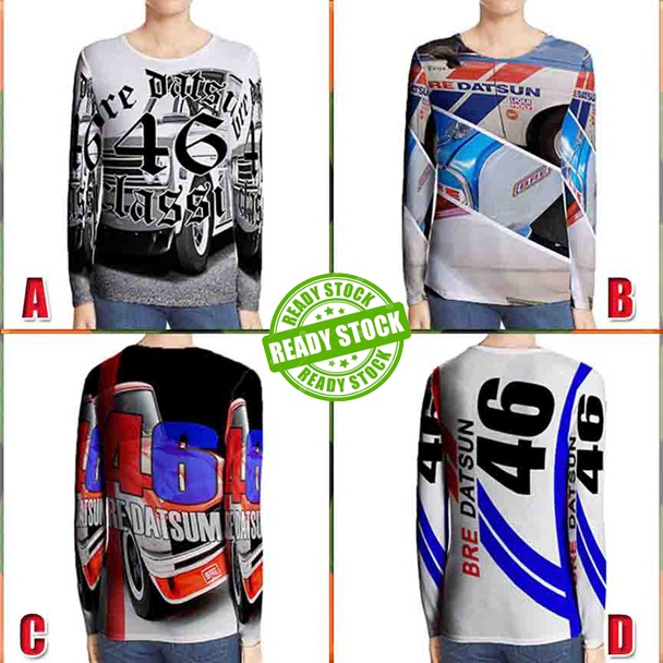 Bre Datsun 46 Kaos Unisex Fullprint Dryfit TSHIRT Polyester Jersey