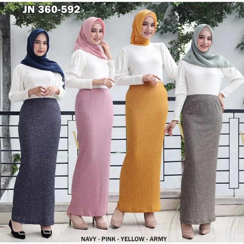 rok span rajut wanita PREMIUM