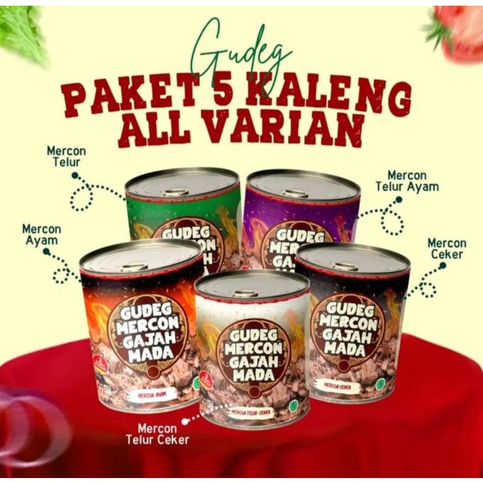 

Gudeg Gajah Mada (Bundling 5pcs All Varian)