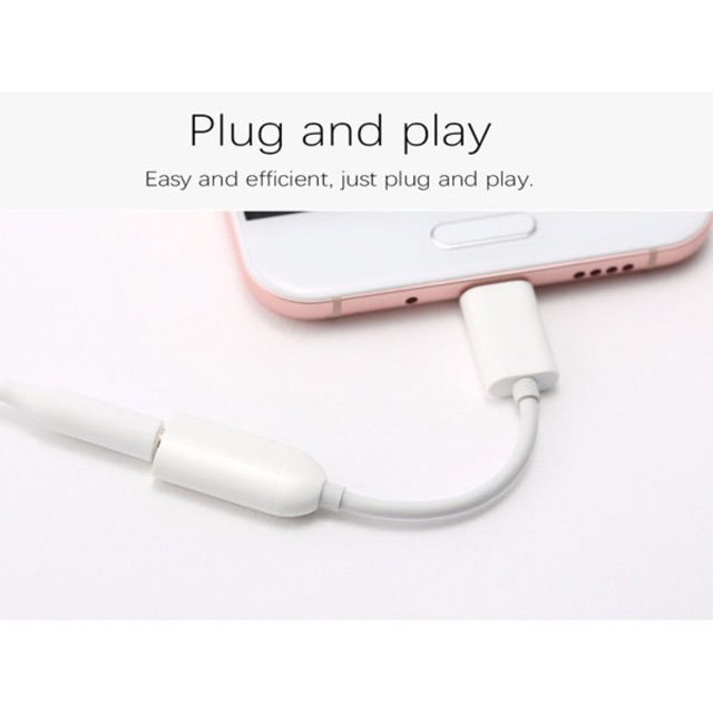 100% ORIGINAL XIAOMI MI KABEL CONVERTER USB TYPE C TO 3.5mm AUDIO HEADSET EARPHONE