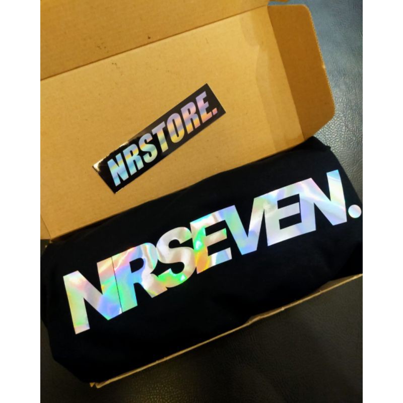 Kaos custom satuan sablon hologram bisa request tulisan/nama || kaos nr seven || kaos js design