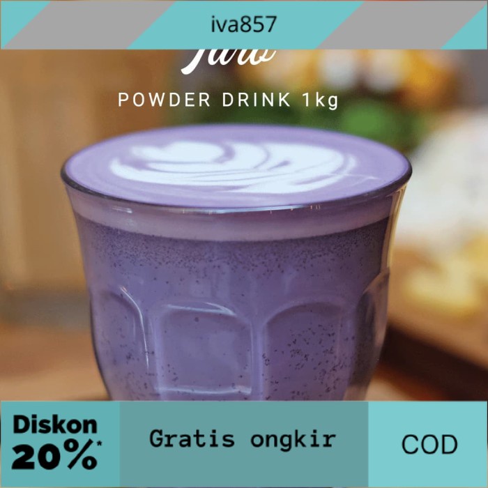 

PROMO Bubuk Minuman Rasa Taro Bubble drink Powder drink 1kg GRATIS ONGKIR