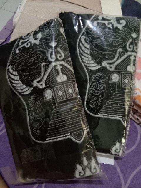Gus Azmi / Sarung Batik / Sarung Batik Anak Gunungan Wayang Prada Silver / Gold - Anak Sd /smp / Sma