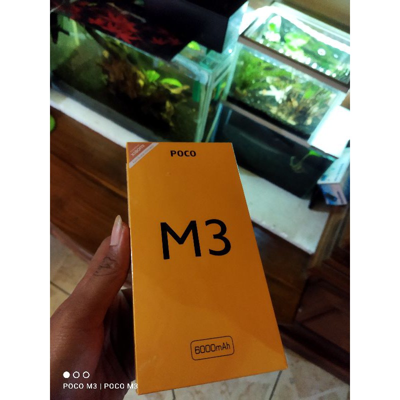 POCO M3, 6 /128 WARNA HITAM. GARANSI TERMURAH
