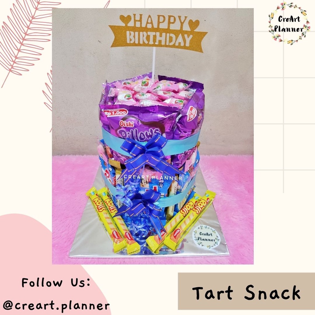 Kue Ultah Snack.Kue Ulang Tahun Murah.Birthday Cake.Snack Tart.Kado Ulang Tahun 4