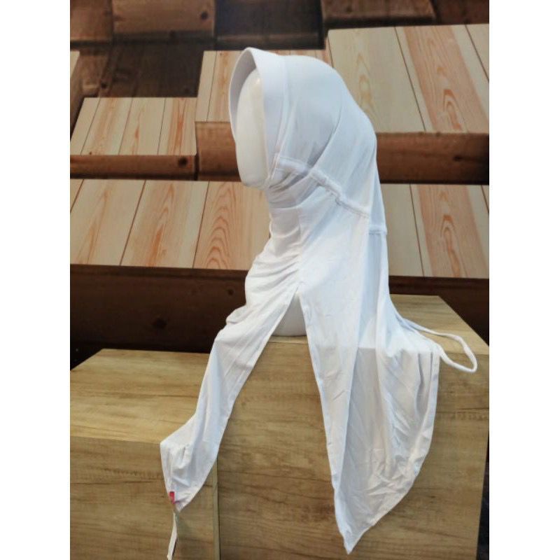 bergo putih hijab instan zoya