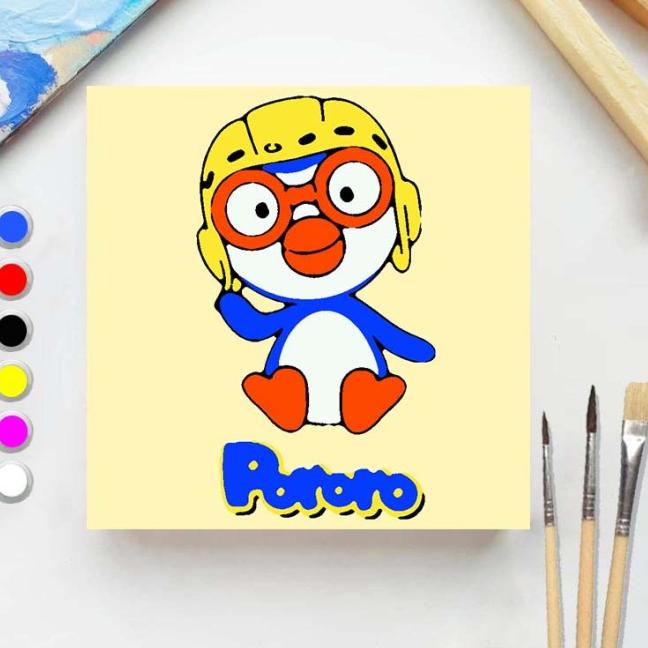

Paint by number PORORO DUDUK 20x20 Painting kit/Set Melukis - PORORO DUDUK