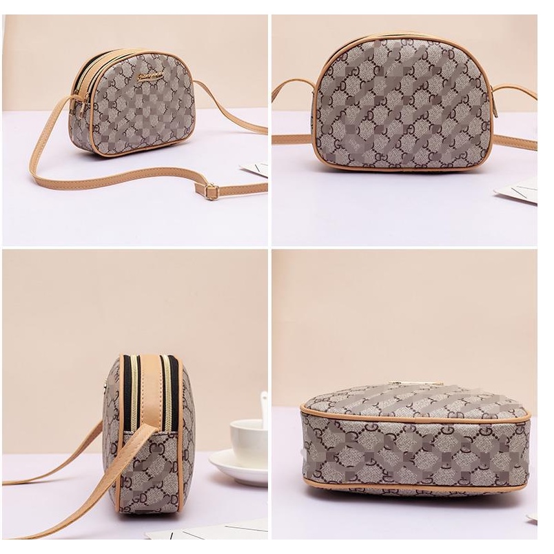 Trend Retro Bunga Tua Hit Warna Tas Bahu Ponsel Tas Wanita Kepribadian Portabel Messenger Dompet Koin Perdagangan Luar Negeri