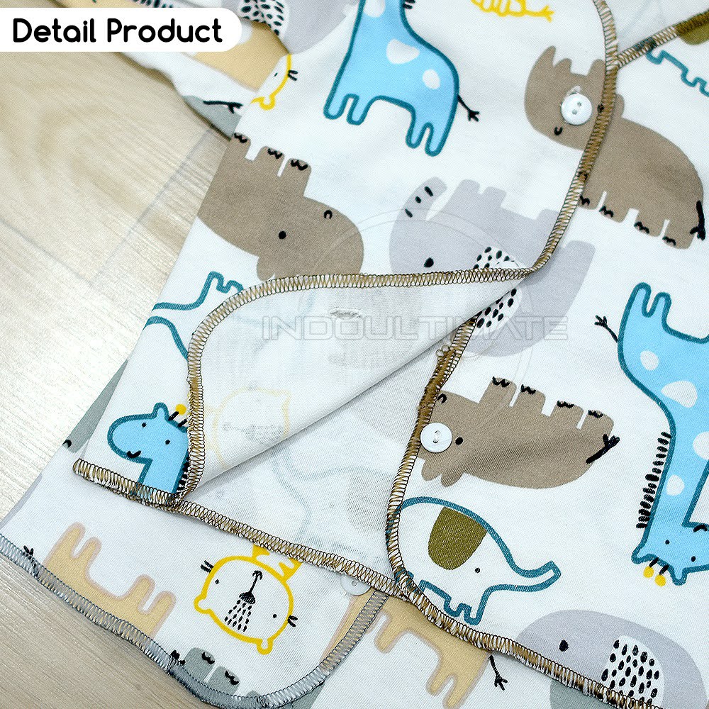 BABY LEON DS-114 Setelan Baju Lengan Panjang + Celana Panjang Bayi (0-3 Bln) ZOO SERIES Baju Bayi Baru Lahir Baju Tidur Bayi Baju Harian Bayi Atasan Kaos Bayi Pakaian Bayi Celana Panjang bayi Celana Bayi Baru Lahir Perlengkapan Bayi Baru lahir Newborn