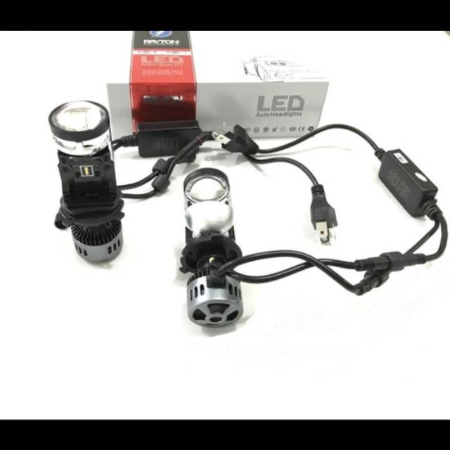 Lampu Mobil H4 Mini Projecktor Led RTD A86 High Lumens 2 PCS Original