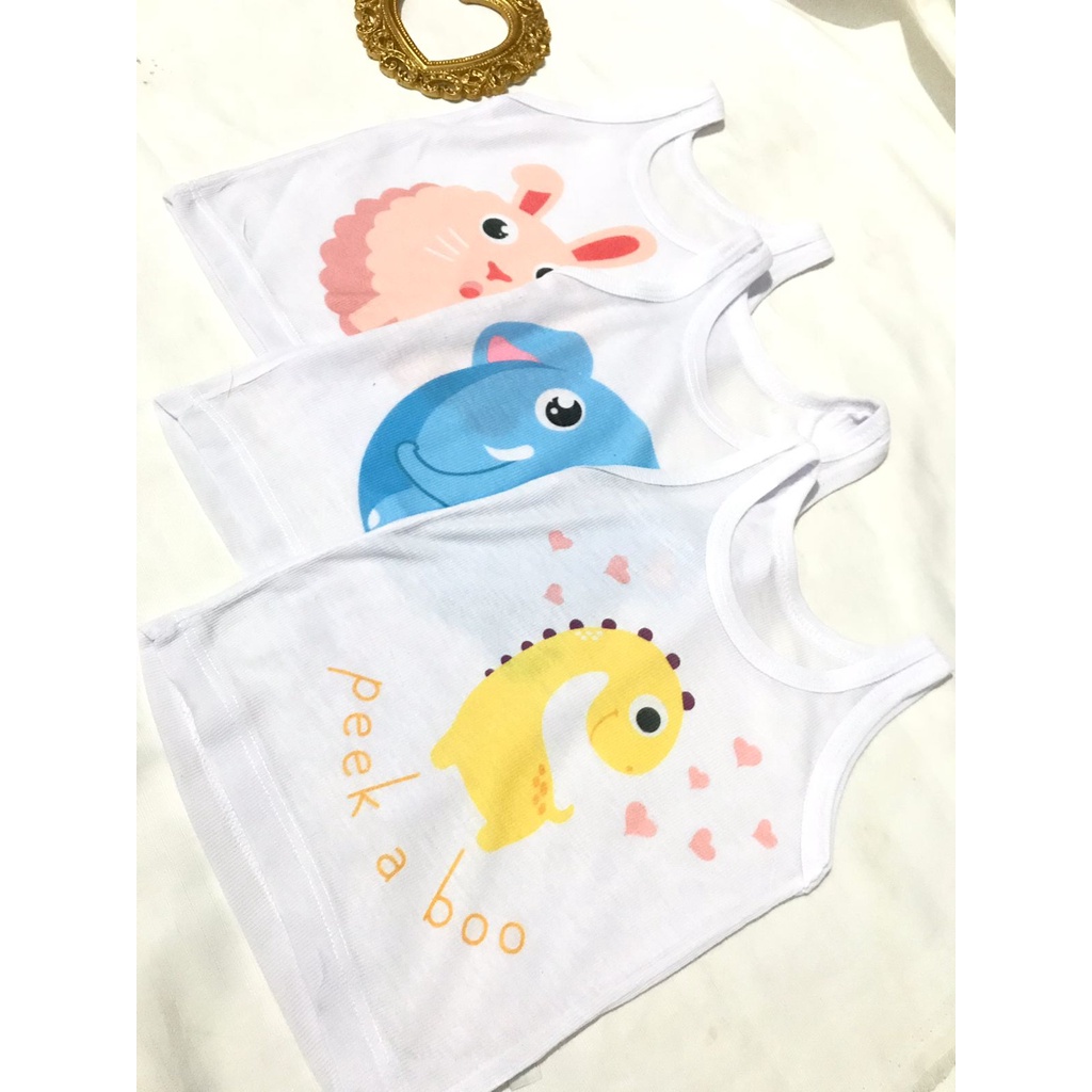 Kaos dalam bayi / singlet bayi motif karakter / kaos dalam bayi / kaos dalam karakter / perlengkapan