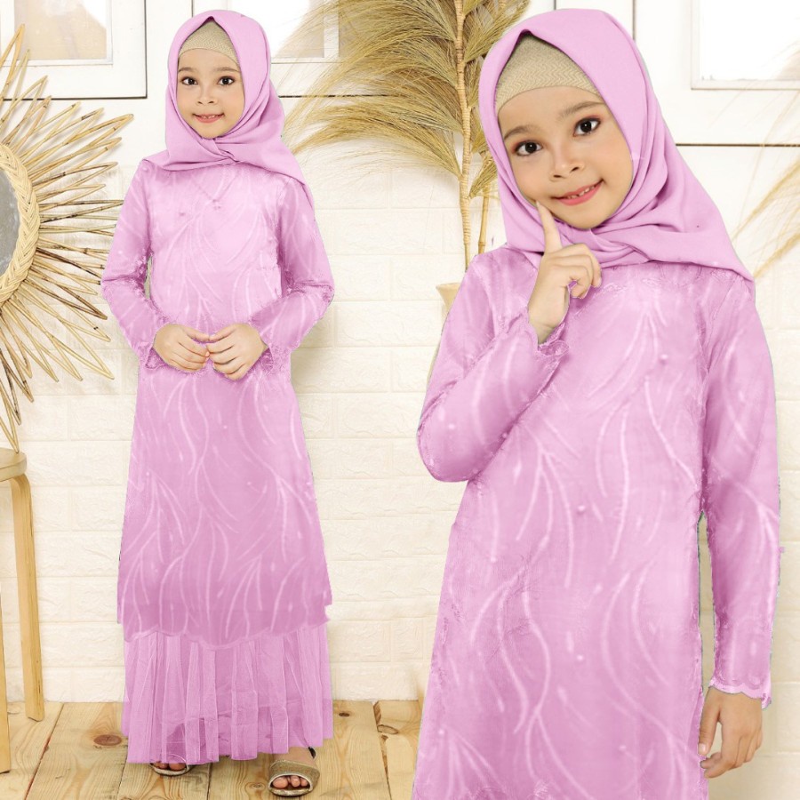 Baju Pesta Anak Remaja Perempuan Muslim Lucu Adem Mewah Trandy Terbaru 2022 Gamis Arsy Model Kekinian Usia 3 4 5 6 7 8 9 Tahun