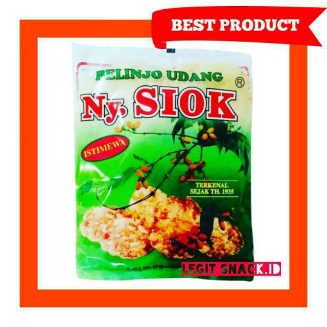 

Emping Mentah Ny Siok / Emping Ny Siok / Melinjo NySiok Belinjo Udang 200Gr